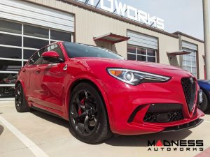  Alfa Romeo Stelvio Front Splitter - Carbon Fiber - Quadrifoglio